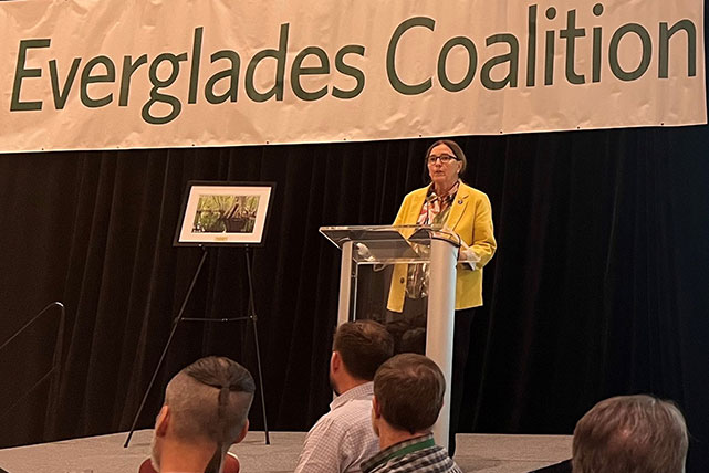 Charlette Roman Receives 
					Everglades Coalition Public Service Award